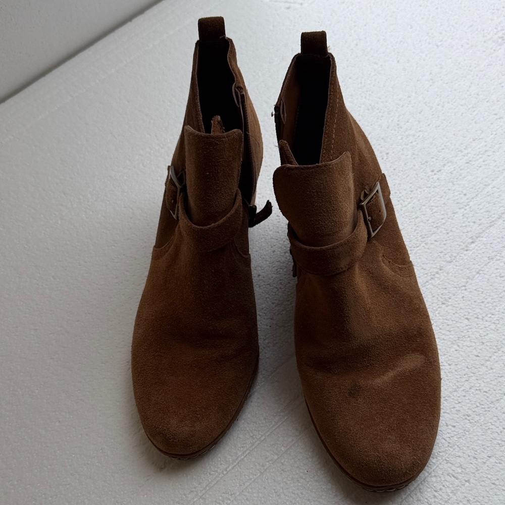 Franco Sarto Brown Ankle Boots
